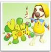 van dogh dog puzzles painter cartoon show