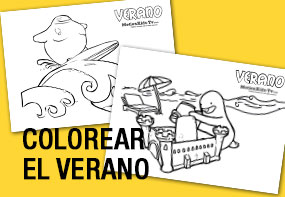 Coloreables de verano para niños, dibujos